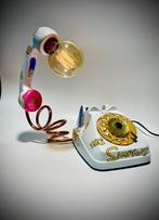 Tafellamp - Plastic, Koper, Metaal - Discofoon uit de jaren