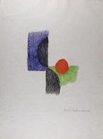 Sonia Delaunay (1885-1979) - Composition - Hand-signed, Antiek en Kunst