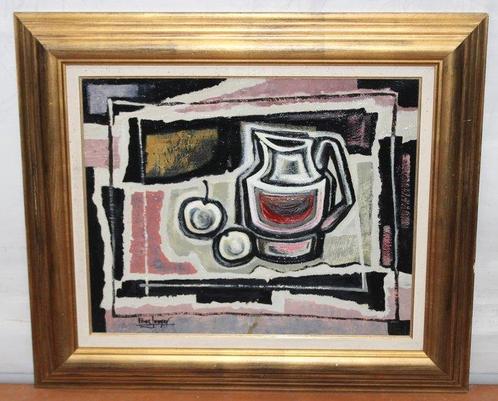 Narcís Pons Junyer (1922-2016) - Bodegón cubista - NO, Antiek en Kunst, Kunst | Schilderijen | Klassiek