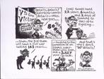 Pentekening Amerika - Overwinning (lijst optie, Tekeningen), Antiek en Kunst, Kunst | Tekeningen en Foto's, Verzenden