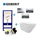 Geberit UP100 Toiletset set10 Wiesbaden Stereo Rimless met, Doe-het-zelf en Verbouw, Sanitair, Ophalen of Verzenden, Nieuw, Overige typen