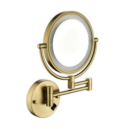 Cosmeticaspiegel Best Design Nancy Rond 20 cm Mat Goud, Doe-het-zelf en Verbouw, Sanitair, Bad, Nieuw, Ophalen of Verzenden