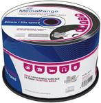 MediaRange CD-R 700 MB Inkjet Printable Black Vinyl 50 Stuks, Verzenden, Nieuw