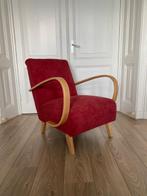 Jindrich Halabala - Fauteuil - Beuken, Textiel