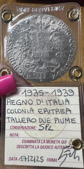 Eritrea, Italië. Vittorio Emanuele III. Tallero 1935/1939, Postzegels en Munten, Munten | Europa | Niet-Euromunten
