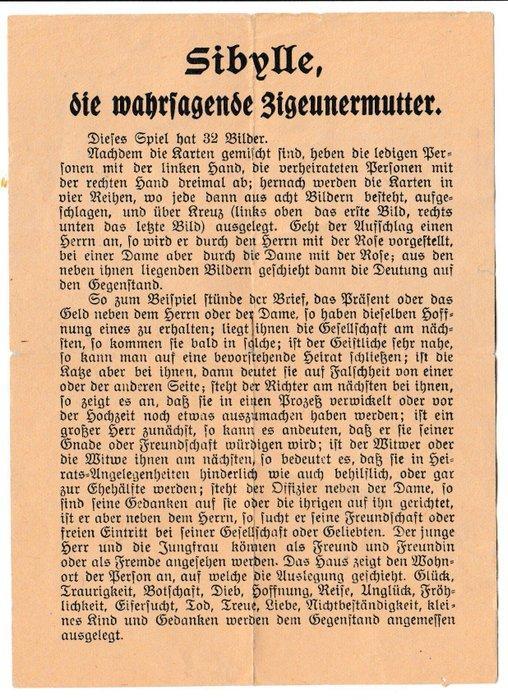 Georg Pommer / Johann Konrad Jegel - Speelkaarten - Tarot -, Antiek en Kunst, Antiek | Speelgoed
