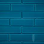 Metro wandtegel 10x30 montesco marine blauw wandtegel, Nieuw, Ophalen of Verzenden, 10 m² of meer, Wandtegels