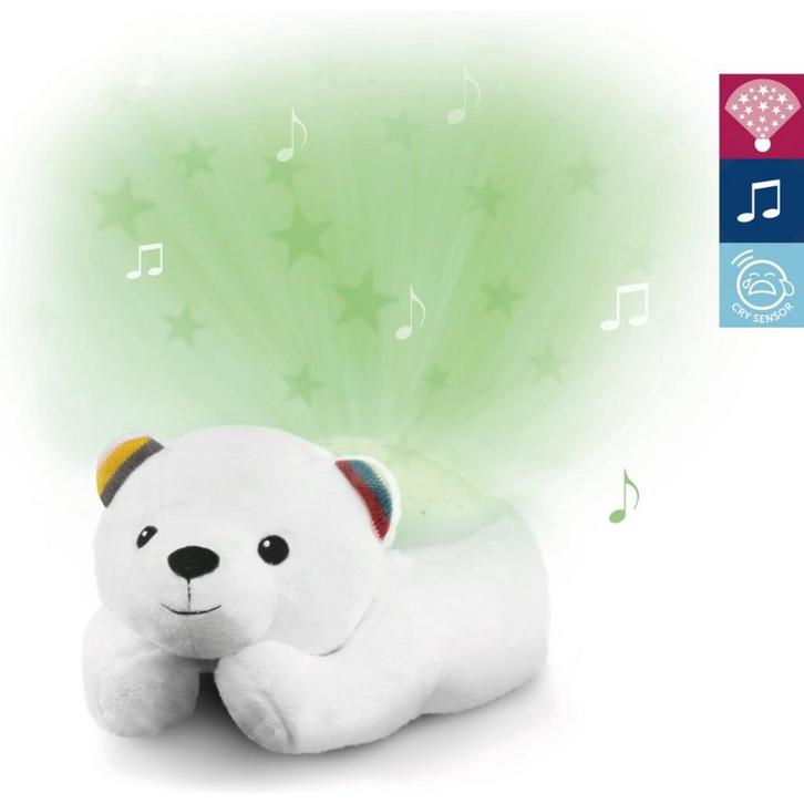 Zazu sterrenhemelprojector Polly de ijsbeer – kalmerende.., Kinderen en Baby's, Kinderkamer | Inrichting en Decoratie, Nieuw, Ophalen of Verzenden