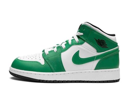 Air Jordan 1 Mid Lucky Green - Maat 40 EU, Kleding | Heren, Schoenen, Ophalen of Verzenden