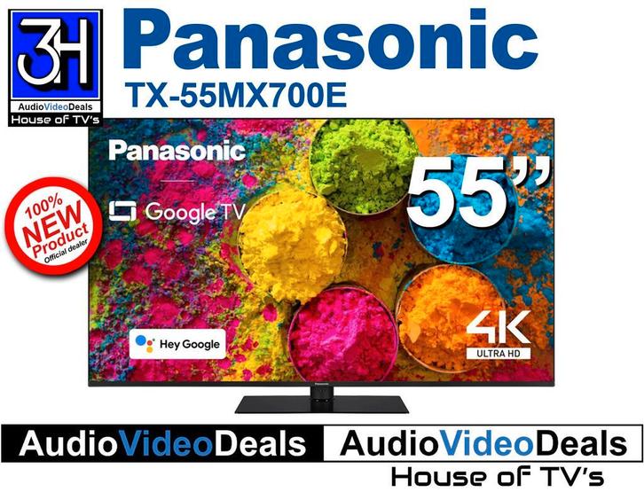Nieuwe Panasonic 55inch Google TV met chromecast 4K Ultra HD, Audio, Tv en Foto, Televisies, 100 cm of meer, Smart TV, 50 Hz, 4k (UHD)