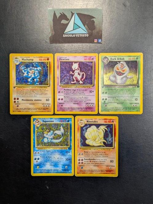 Wizards of The Coast - 5 Card - Pokémon WOTC - 5 Holo Rare, Hobby en Vrije tijd, Verzamelkaartspellen | Pokémon