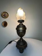 Tafellamp - Brons, Glas, Messing - Magnifiek & Zeldzaam