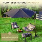 2dekans | ODADDY® Zweefparasol - Tuinparasol met kruisvoet, Tuin en Terras, Ophalen of Verzenden, Zo goed als nieuw