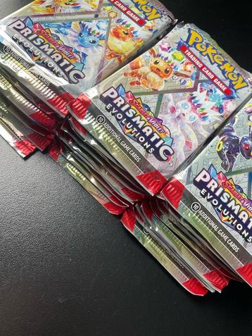 Pokemon Prismatic Evolutions Booster Pack - 12,95 per Stuk! beschikbaar voor biedingen