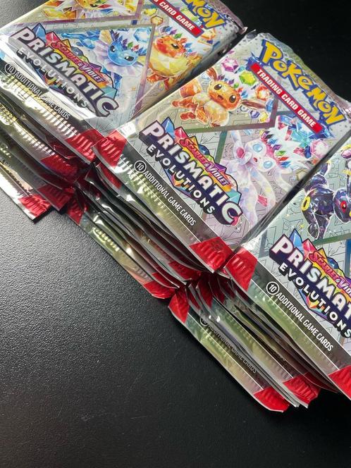 Pokemon Prismatic Evolutions Booster Pack - 12,95 per Stuk!, Hobby en Vrije tijd, Verzamelkaartspellen | Pokémon, Booster, Nieuw