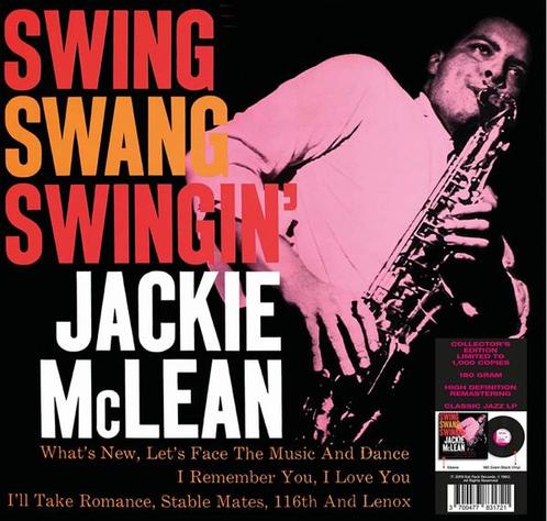 lp nieuw - Jackie McLean - Swing, Swang, Swingin, Cd's en Dvd's, Vinyl | Jazz en Blues, Zo goed als nieuw, Verzenden