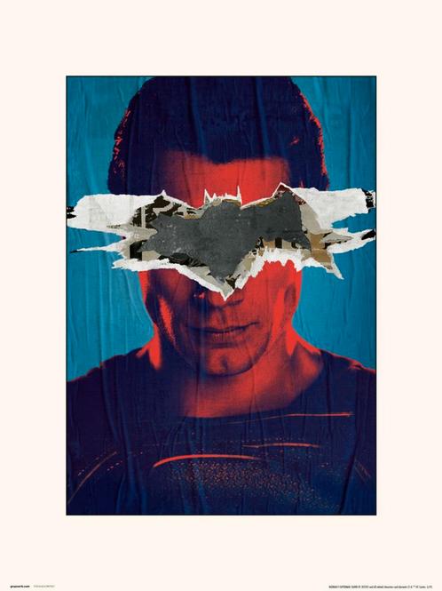 Kunstdruk DC Batman V Superman Superman 30x40cm, Huis en Inrichting, Woonaccessoires | Schilderijen, Tekeningen en Foto's, Nieuw