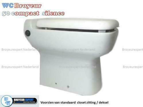 Wc broyeur compact 50 geleverd met pvc standaard wc-bril, Doe-het-zelf en Verbouw, Sanitair, Toilet, Nieuw