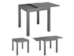 Veiling - Uitklapbare Tuintafel Laki - 70 x 70 cm - Antracie, Nieuw