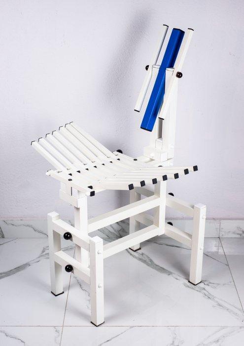 Anacleto Spazzapan - Stoel - Aluminium - Stoel, Antiek en Kunst, Kunst | Designobjecten