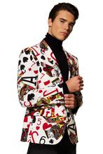 Casino Speelkaarten Blazer Heren OppoSuits, Kleding | Heren, Carnavalskleding en Feestkleding, Nieuw, Verzenden