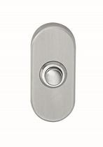 Intersteel Beldrukker ovaal RVS - 65 x 30mm, Doe-het-zelf en Verbouw, Hang- en Sluitwerk, Ophalen of Verzenden, Nieuw