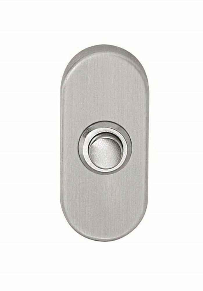 Intersteel Beldrukker ovaal RVS - 65 x 30mm, Doe-het-zelf en Verbouw, Hang- en Sluitwerk, Ophalen of Verzenden