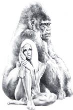 Sanjulian Jr. - Sheena en King Kong - Grote potloodtekening, Boeken, Nieuw