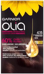 GARNIER OLIA 4.15 IJS-KASTANJE BRUIN PERMANENTE CREMEKLEUR.., Sieraden, Tassen en Uiterlijk, Uiterlijk | Haarverzorging, Verzenden