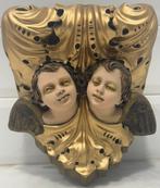 Olot - sculptuur, Ménsula/pedestal con ángeles - 21 cm -, Antiek en Kunst