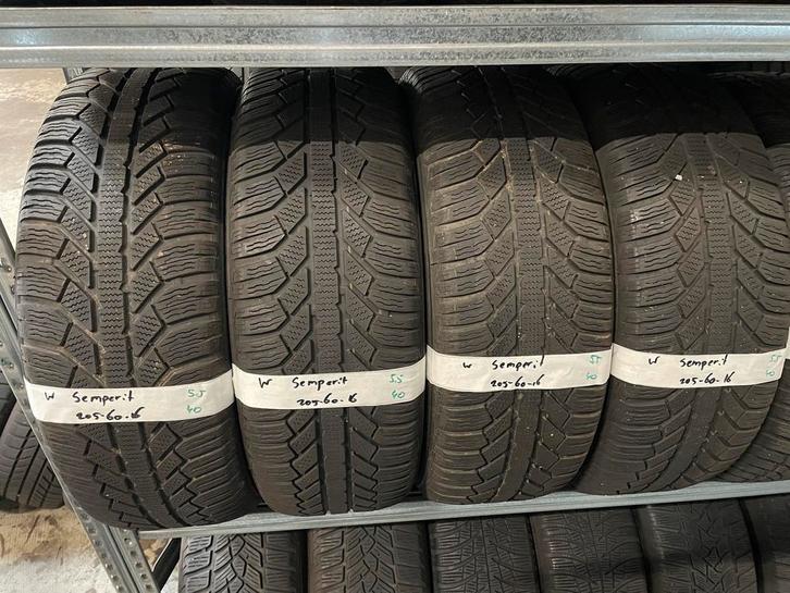 205-60-16 Semperit Winterbanden 5.5mm Incl Montage 205 60 16, Auto-onderdelen, Banden en Velgen, 16 inch, Winterbanden, 205 mm