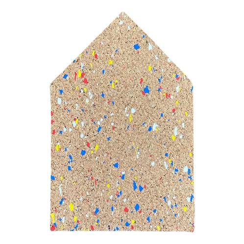 Kurk prikbord - Gekleurd huisje - Per stuk A4, Huis en Inrichting, Woonaccessoires | Memoborden, Ophalen of Verzenden