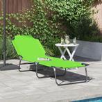 vidaXL Opvouwbaar Ligbed Draagbaar Groen 600D Oxford Stof, Tuin en Terras, Ligbedden, Verzenden, Nieuw