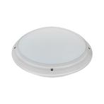 LED Badkamerlamp Waterdicht - E27 - Zilver - Ø275mm, Huis en Inrichting, Lampen | Plafondlampen, Ophalen of Verzenden, Nieuw, Kunststof
