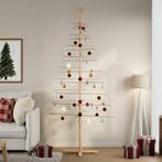 vidaXL Kerstdecoratie kerstboom 210 cm massief grenenhout, Diversen, Kerst, Verzenden, Nieuw