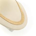 18 Krt. Gouden Cleopatra collier | 43 cm (schakelketting), Sieraden, Tassen en Uiterlijk, Kettingen, Ophalen of Verzenden, Gebruikt