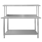 Keukenwerktafel met enkele bovenschap - 150 cm -, Huis en Inrichting, Woonaccessoires | Wandplanken en Boekenplanken, Verzenden