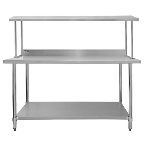 Keukenwerktafel met enkele bovenschap - 150 cm -, Huis en Inrichting, Woonaccessoires | Wandplanken en Boekenplanken, Verzenden