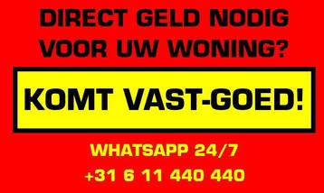 Direct geld nodig voor uw woning?