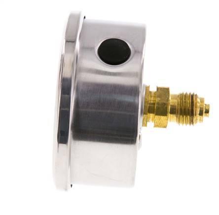 0..1 Bar Glycerine Manometer Achteraansluiting RVS/Messing, Doe-het-zelf en Verbouw, Overige Doe-het-zelf en Verbouw, Nieuw, Verzenden