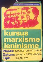 Communistische kursus in Amsterdam op poster (lijst optie), Verzenden, Nieuw, Overige onderwerpen, Met lijst