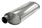 Demper Turbo ovaal 140/220 mm, lengte 500 mm Universeel RVS, Auto-onderdelen, Uitlaatsystemen, Verzenden, Nieuw