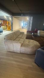 Hoekbank Love Island luxe stof gemelleerd beige creme 2delig, Ophalen, Hoekbank, Hoekbank Love Island, Vierpersoons of meer