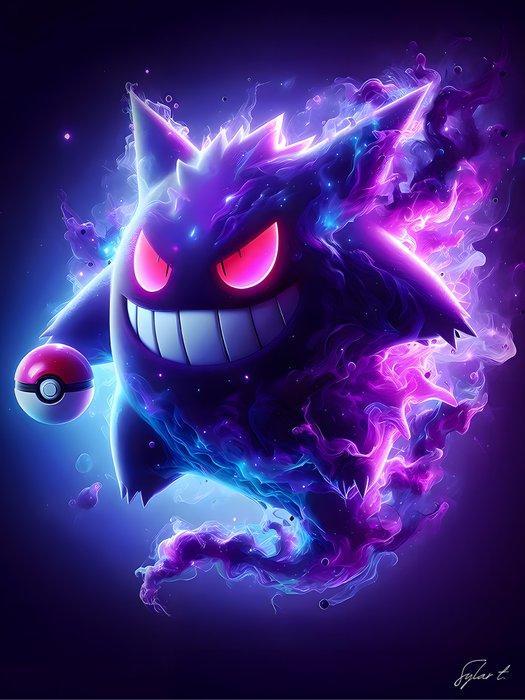 Sylar T. - Pokèmon - Gengar 40x60cm – Shadow Bloom, Spelcomputers en Games, Spelcomputers | Overige Accessoires