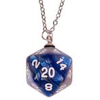 Kinderketting Zilverkleurig 45cm - Hanger DnD D20 dobbelstee, Ophalen of Verzenden, Nieuw