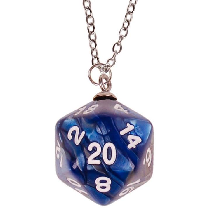 Kinderketting Zilverkleurig 45cm - Hanger DnD D20 dobbelstee, Sieraden, Tassen en Uiterlijk, Kindersieraden, Nieuw, Ophalen of Verzenden