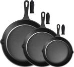 2dekans | Castex Gietijzeren Pan Tri-Set - Cast Iron Skillet, Witgoed en Apparatuur, Kookplaten, Ophalen of Verzenden, Gebruikt