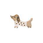 Handgemaakte puppy mini lamp in beige met hartjes – Sfeer., Ophalen of Verzenden, Nieuw