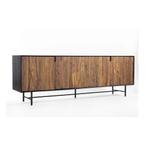 *WOONWINKEL* Tower Living Taviano Dressoir Sheesham Hout 220, Huis en Inrichting, Kasten | Dressoirs, Verzenden, Nieuw