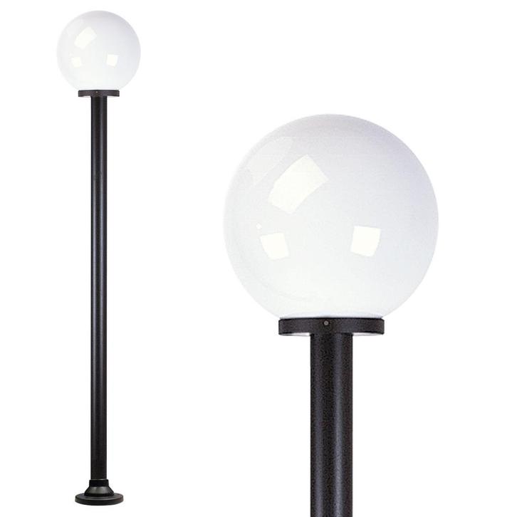 Globe 150r Tuinlamp opaal Ø30cm Tuinverlichting, Tuin en Terras, Buitenverlichting, 50 tot 250 watt, Nieuw, Kunststof, Staande lamp